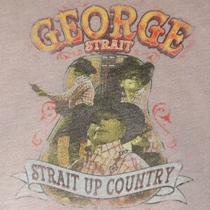 Wrangler Soft Pink Graphic George Strait Crop Top